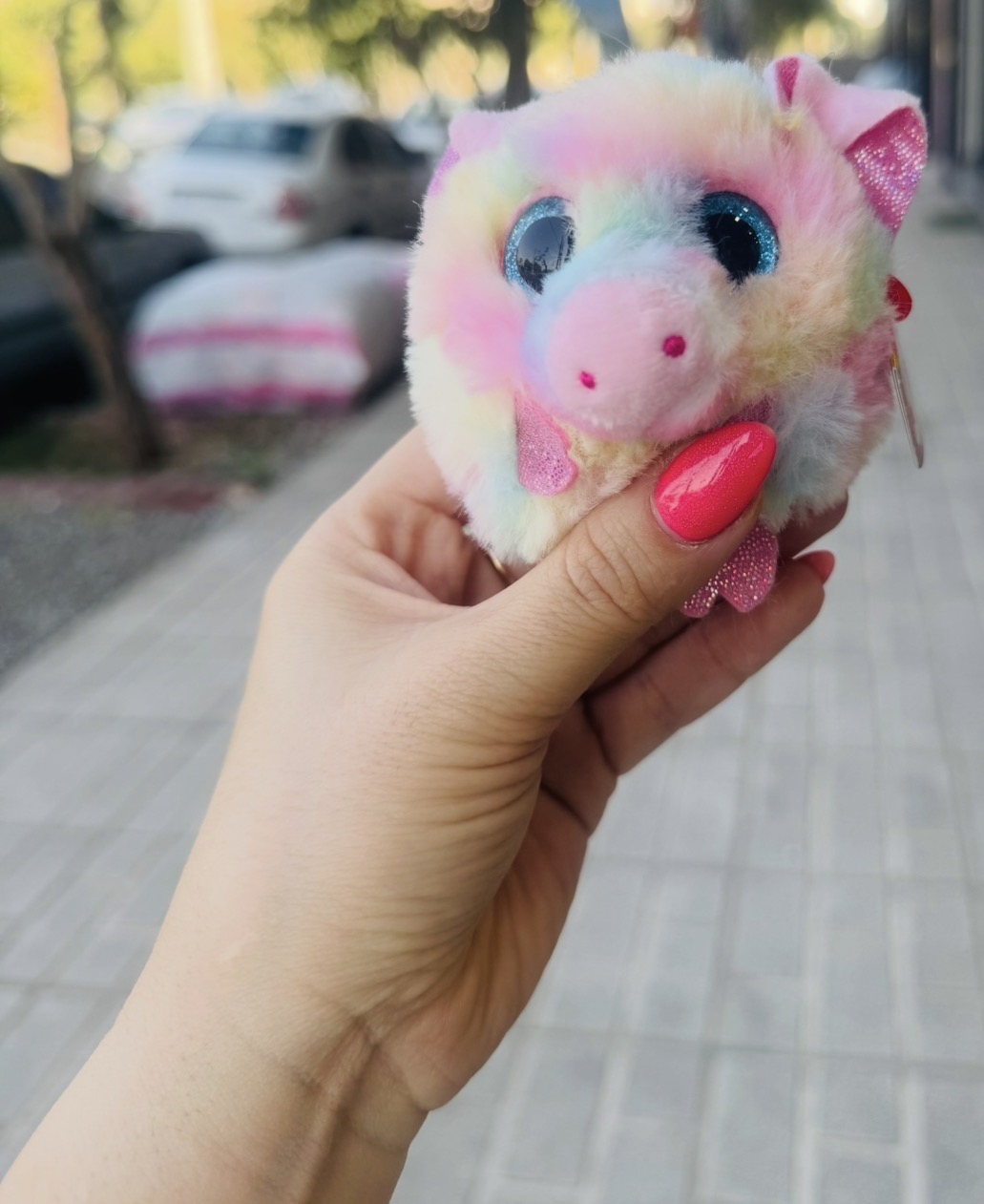 عروسک پولیشی خوک تی وای چشم تیله ای